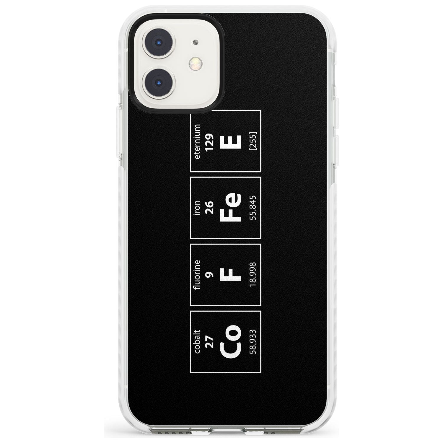 Coffee Element (Black) Impact Phone Case for iPhone 11