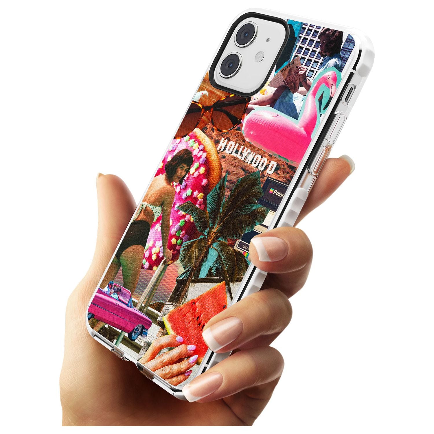 Vintage Collage: Hollywood Mix Impact Phone Case for iPhone 11