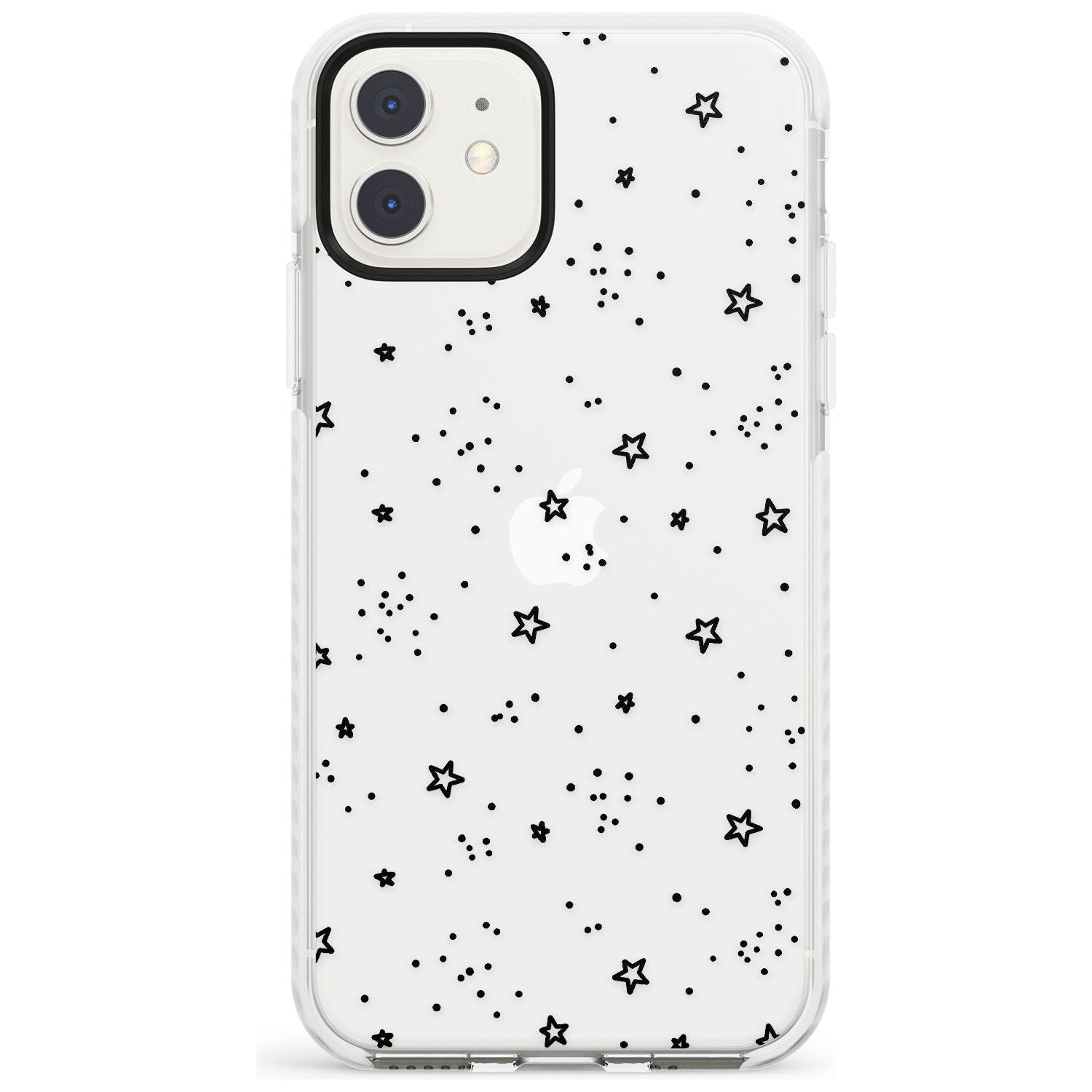 Star Outlines Impact Phone Case for iPhone 11