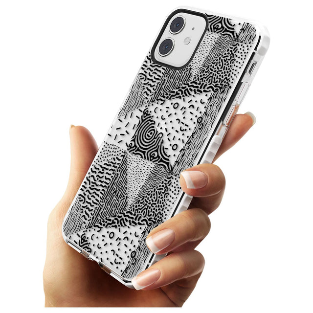 Pattern Mashup (Black) Slim TPU Phone Case for iPhone 11