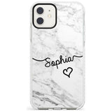 White Marble iPhone Case  Impact Case Custom Phone Case - Case Warehouse