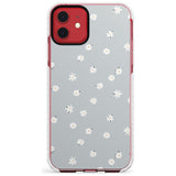 Painted Daises - Blue-Grey Cute Floral Design Slim TPU Phone Case for iPhone 11