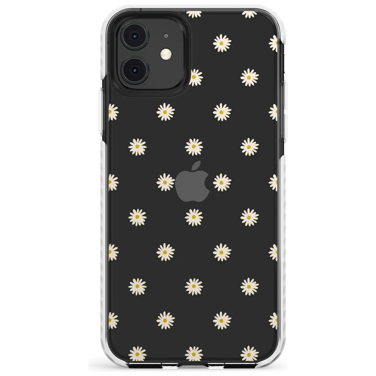 Daisy Pattern - Clear  Cute Floral Design Slim TPU Phone Case for iPhone 11