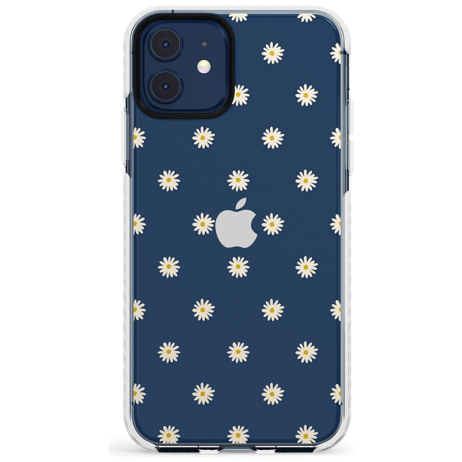 Daisy Pattern - Clear  Cute Floral Design Slim TPU Phone Case for iPhone 11