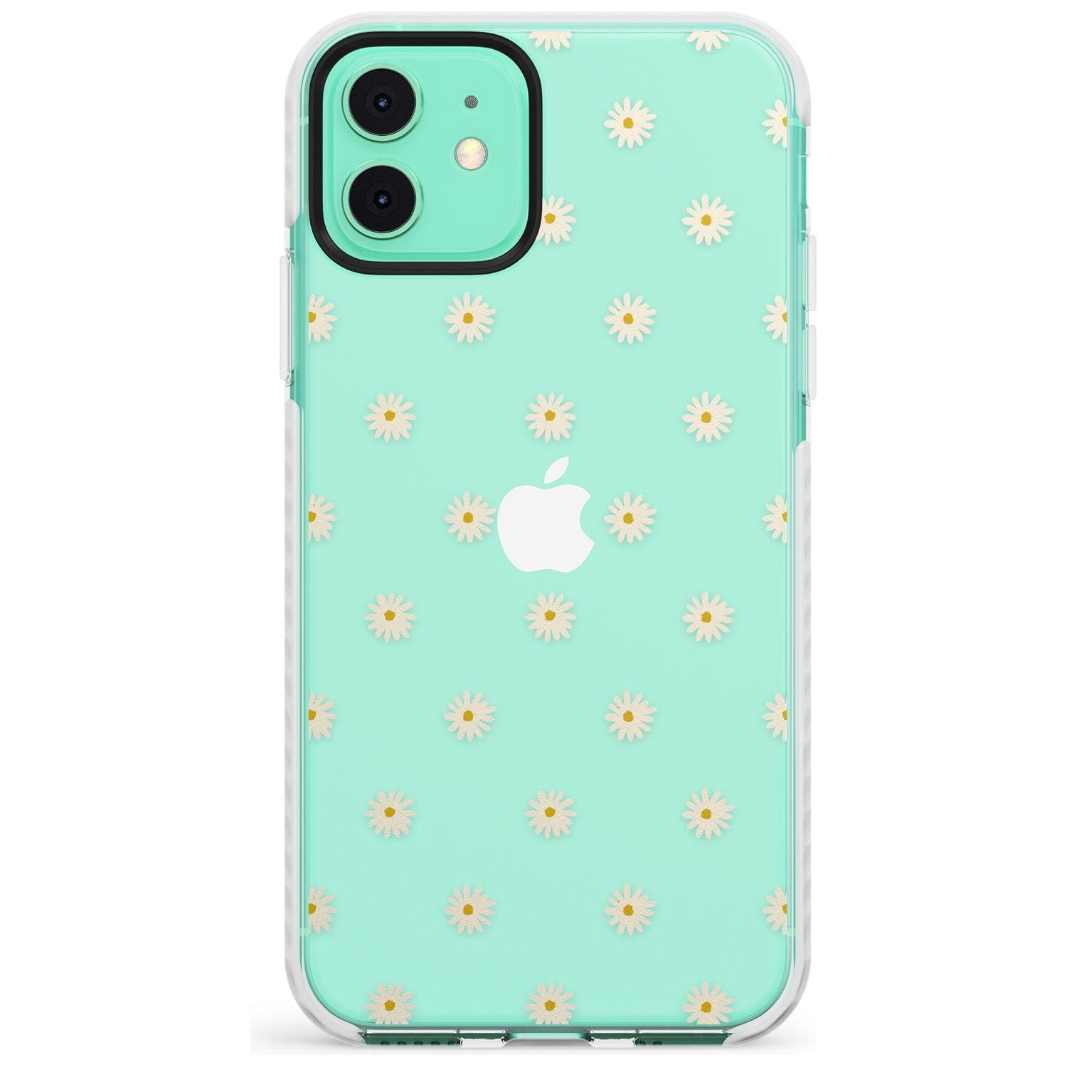 Daisy Pattern - Clear  Cute Floral Design Slim TPU Phone Case for iPhone 11