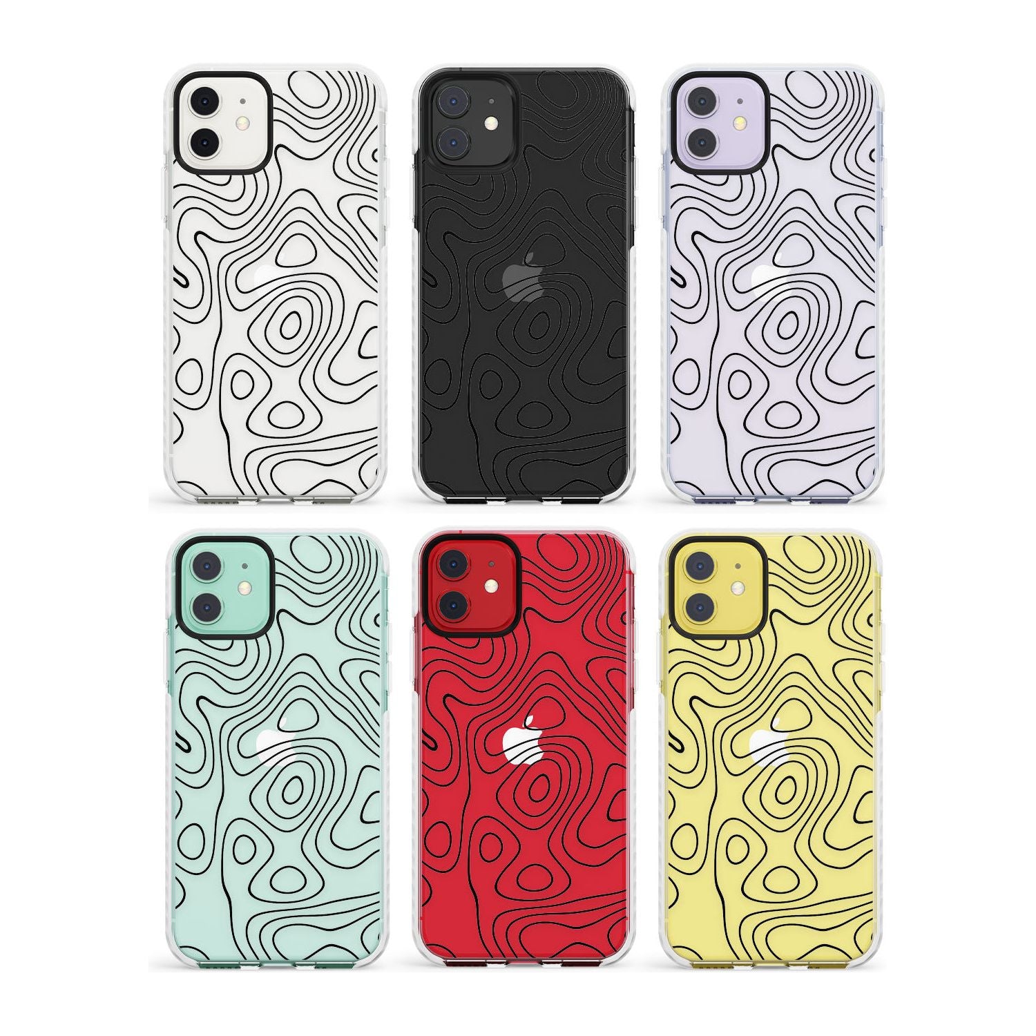 Damascus Steel Impact Phone Case for iPhone 11, iphone 12