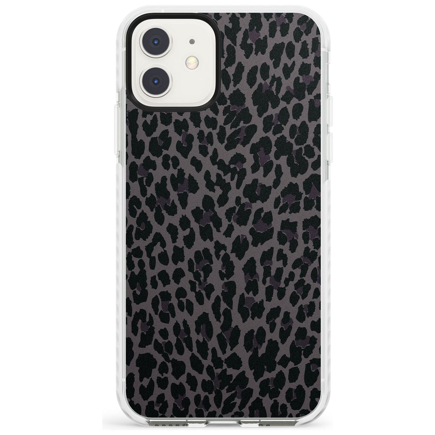 Dark Animal Print Pattern Small Leopard Impact Phone Case for iPhone 11