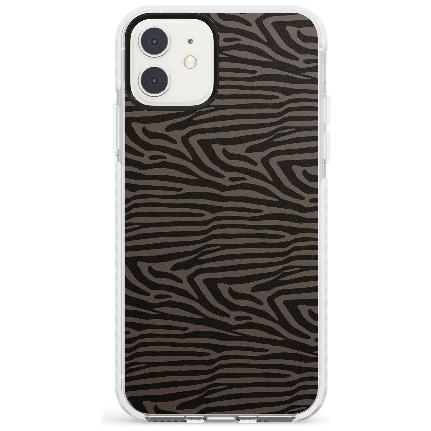 Dark Animal Print Pattern Zebra Impact Phone Case for iPhone 11