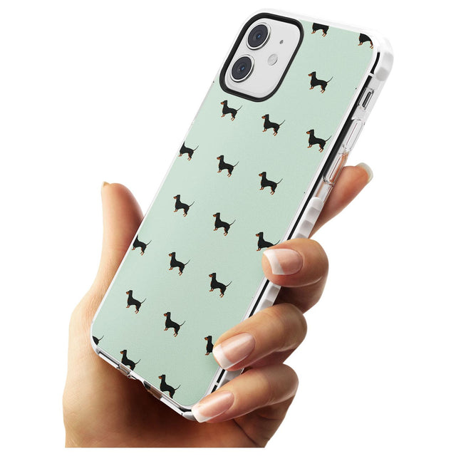 Dachshund Dog Pattern Impact Phone Case for iPhone 11