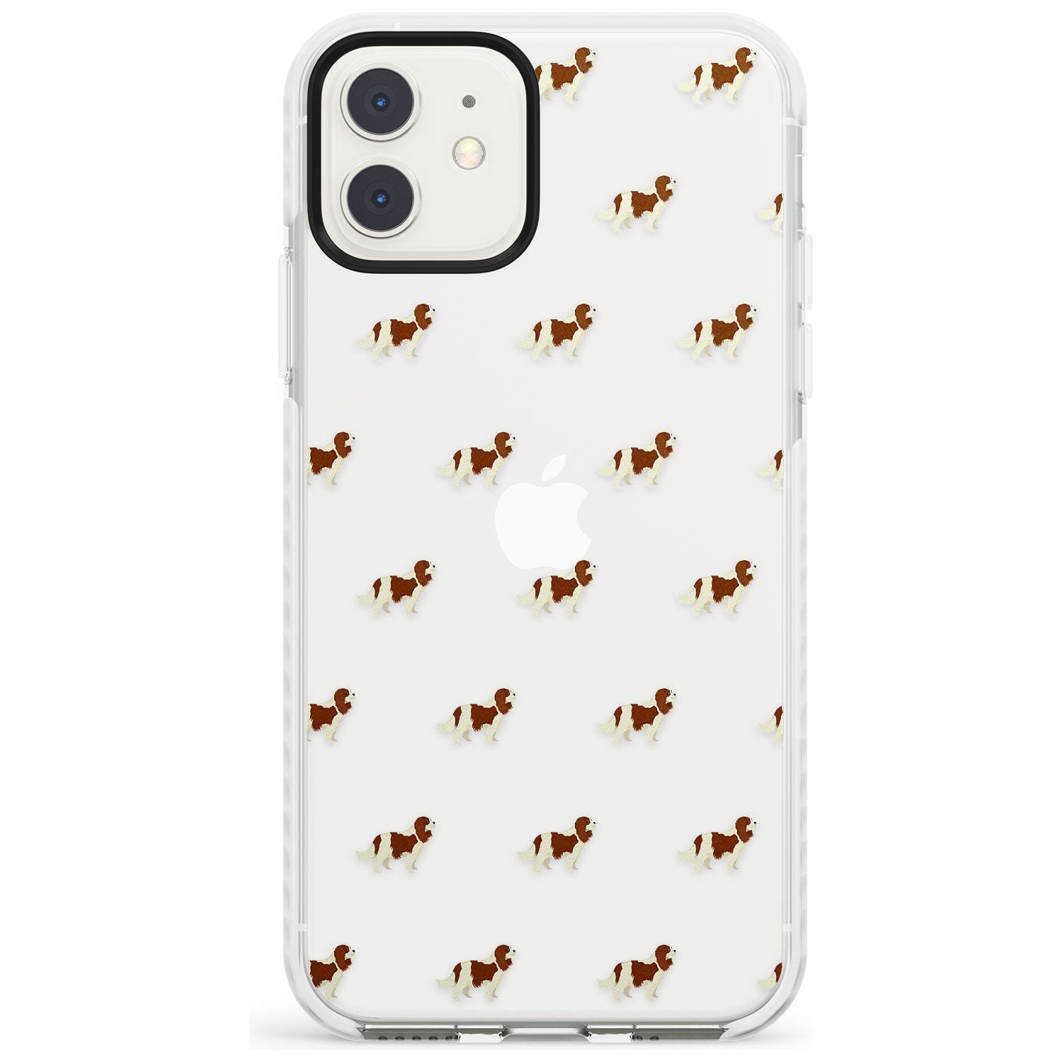 Cavalier King Charles Spaniel Pattern Clear Impact Phone Case for iPhone 11