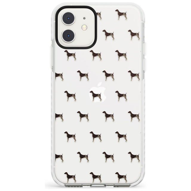 German Shorthaired Pointer Dog Pattern Clear Impact Phone Case for iPhone 11