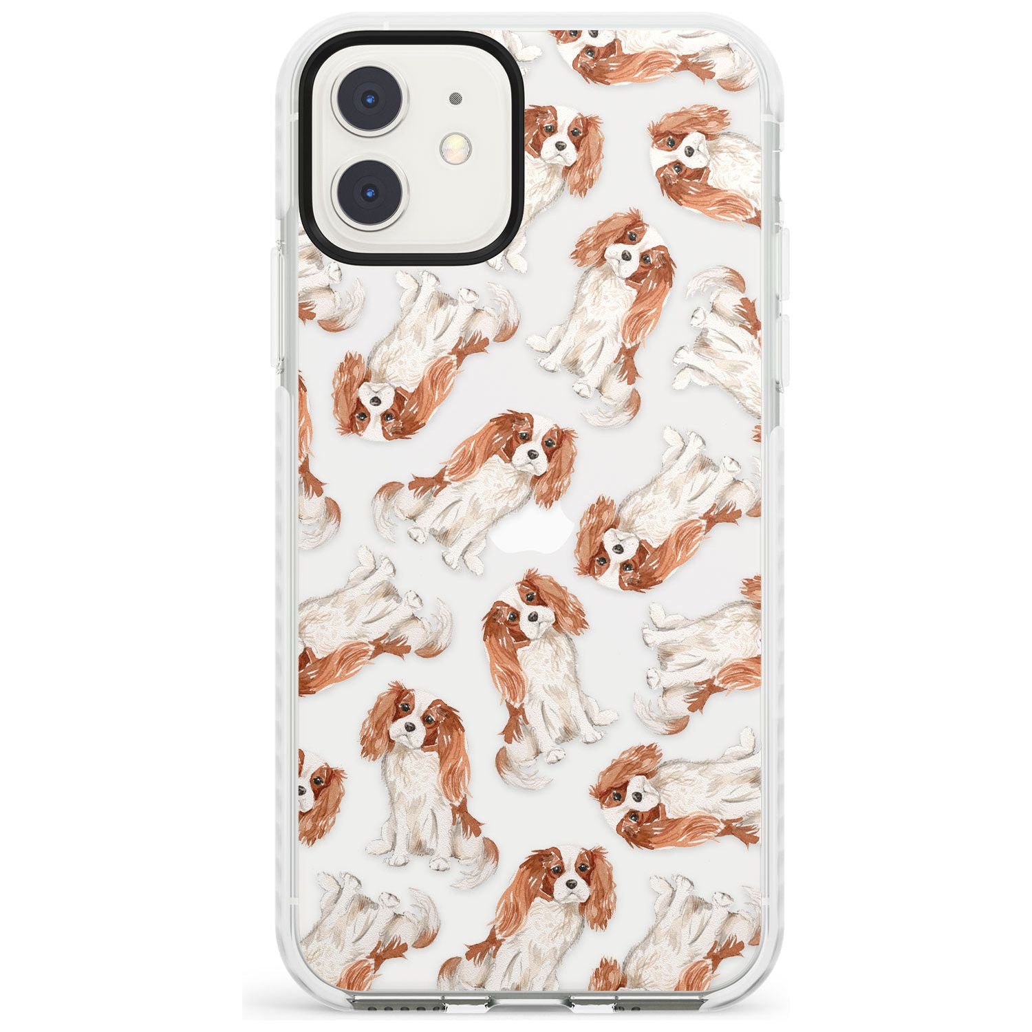 Cavalier King Charles Spaniel Dog Pattern Impact Phone Case for iPhone 11