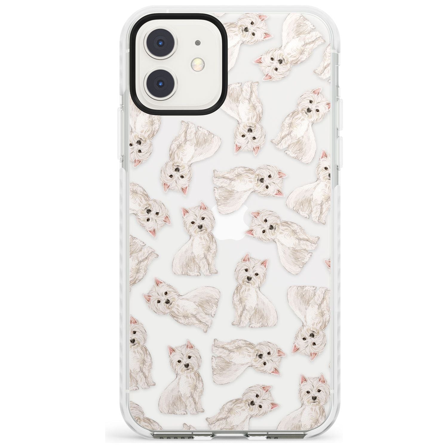 Westie Watercolour Dog Pattern Impact Phone Case for iPhone 11