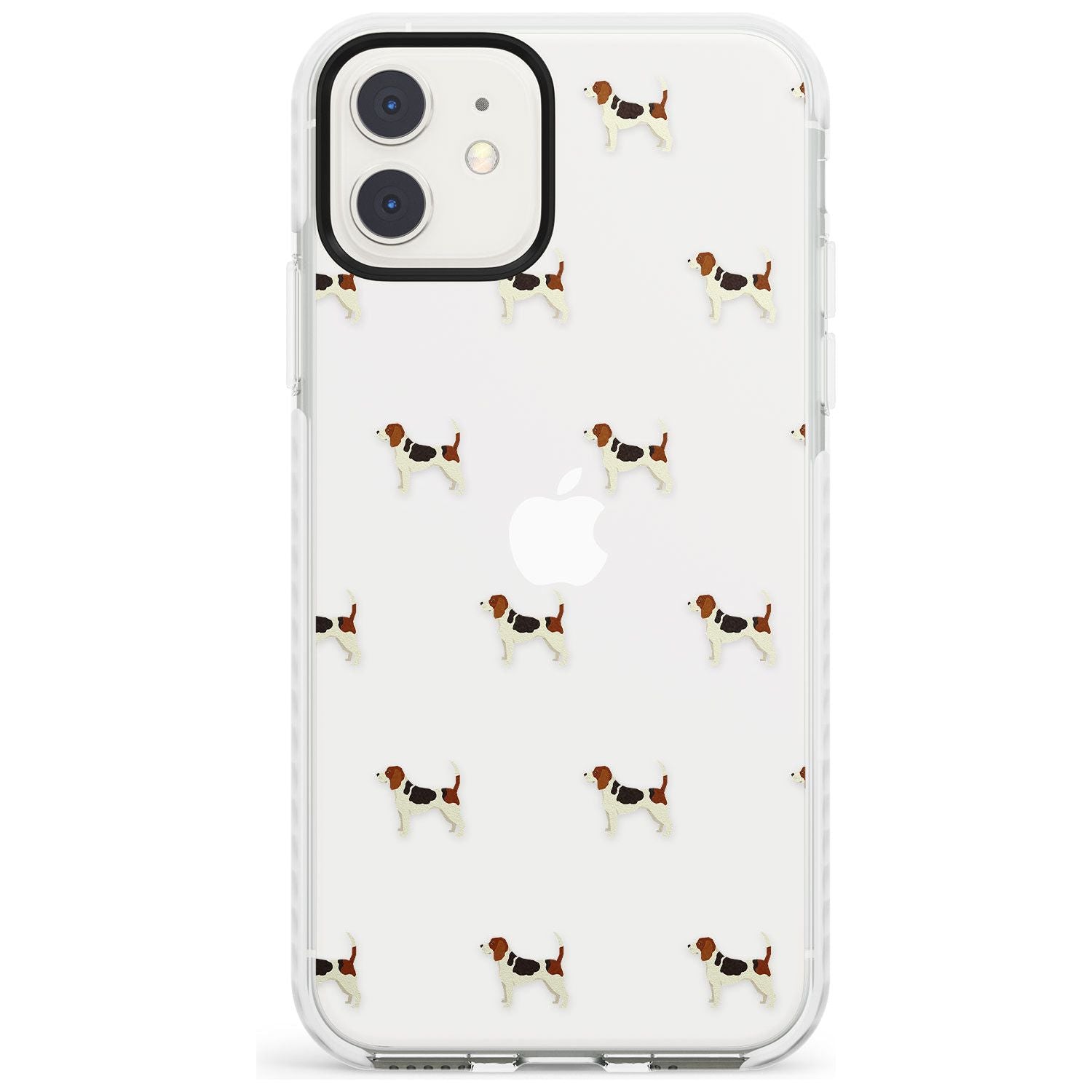 Beagle Dog Pattern Clear Impact Phone Case for iPhone 11