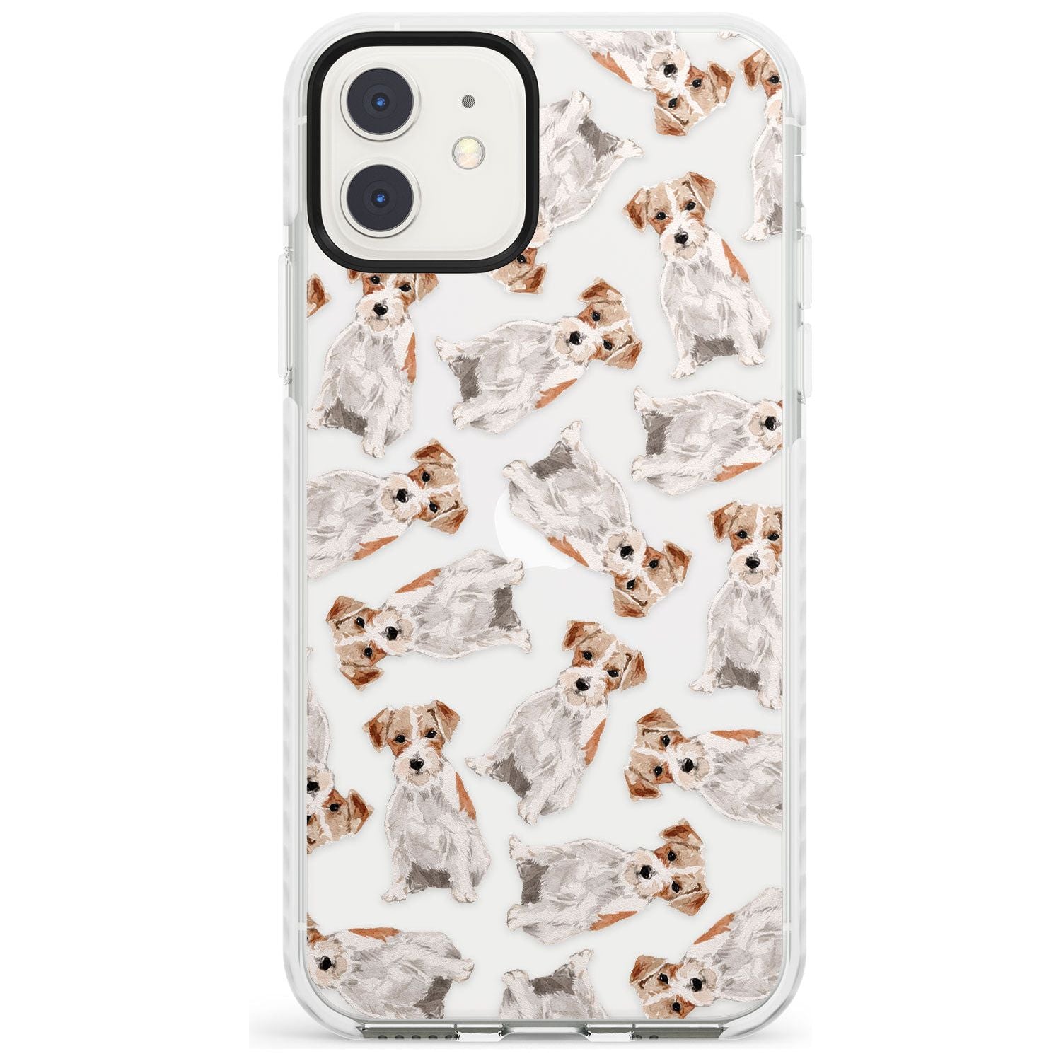 Wirehaired Jack Russell Watercolour Dog Pattern Impact Phone Case for iPhone 11