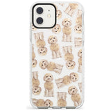 Cockapoo (Champagne) Watercolour Dog Pattern Impact Phone Case for iPhone 11