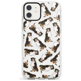 Bernese Mountain Dog Watercolour Dog Pattern Impact Phone Case for iPhone 11