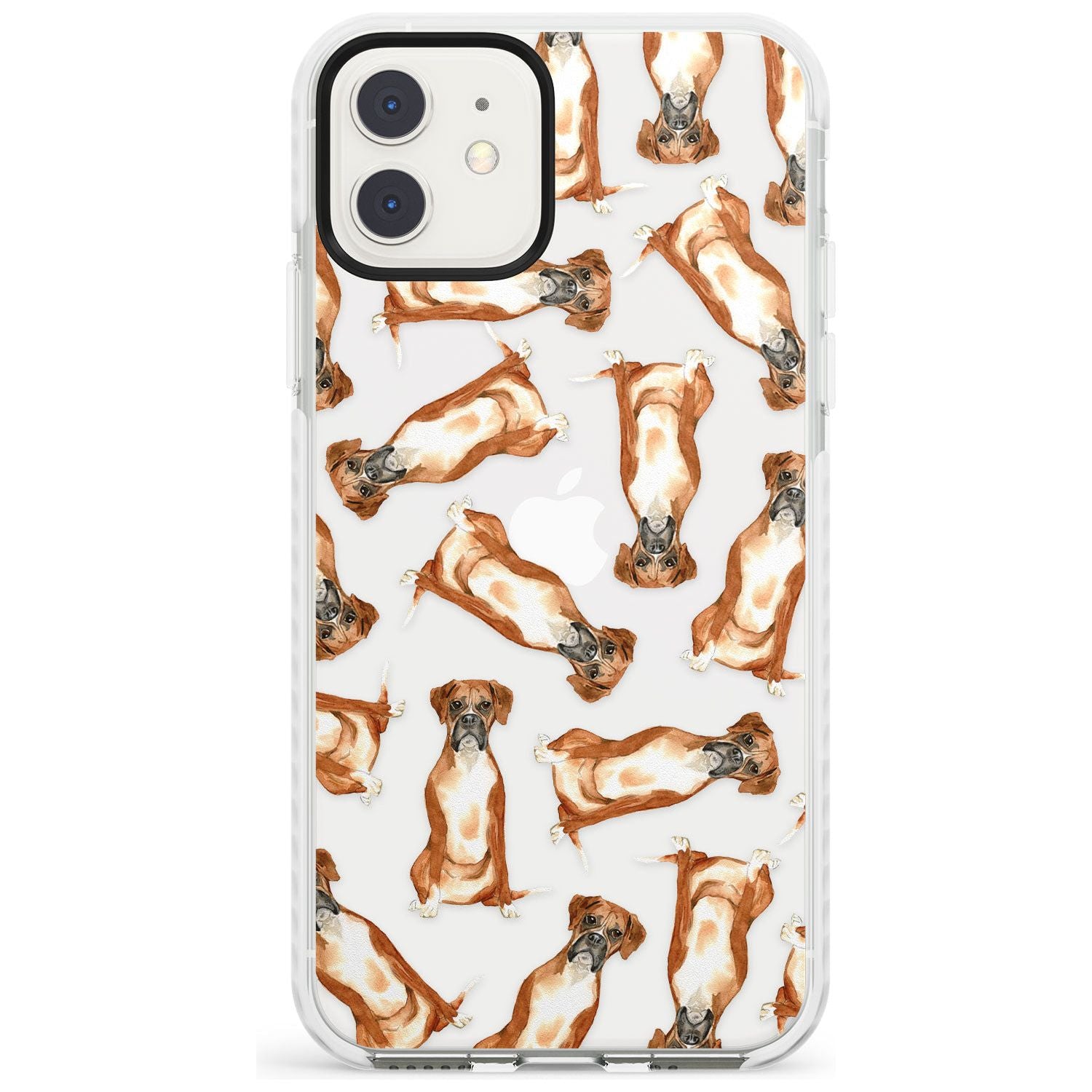 Boxer Watercolour Dog Pattern Impact Phone Case for iPhone 11
