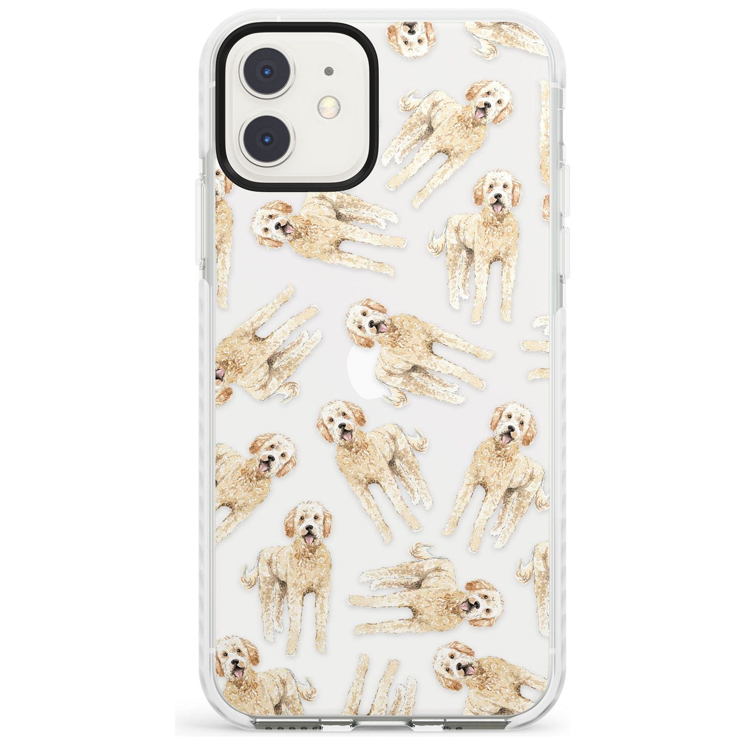 Goldendoodle Watercolour Dog Pattern Impact Phone Case for iPhone 11