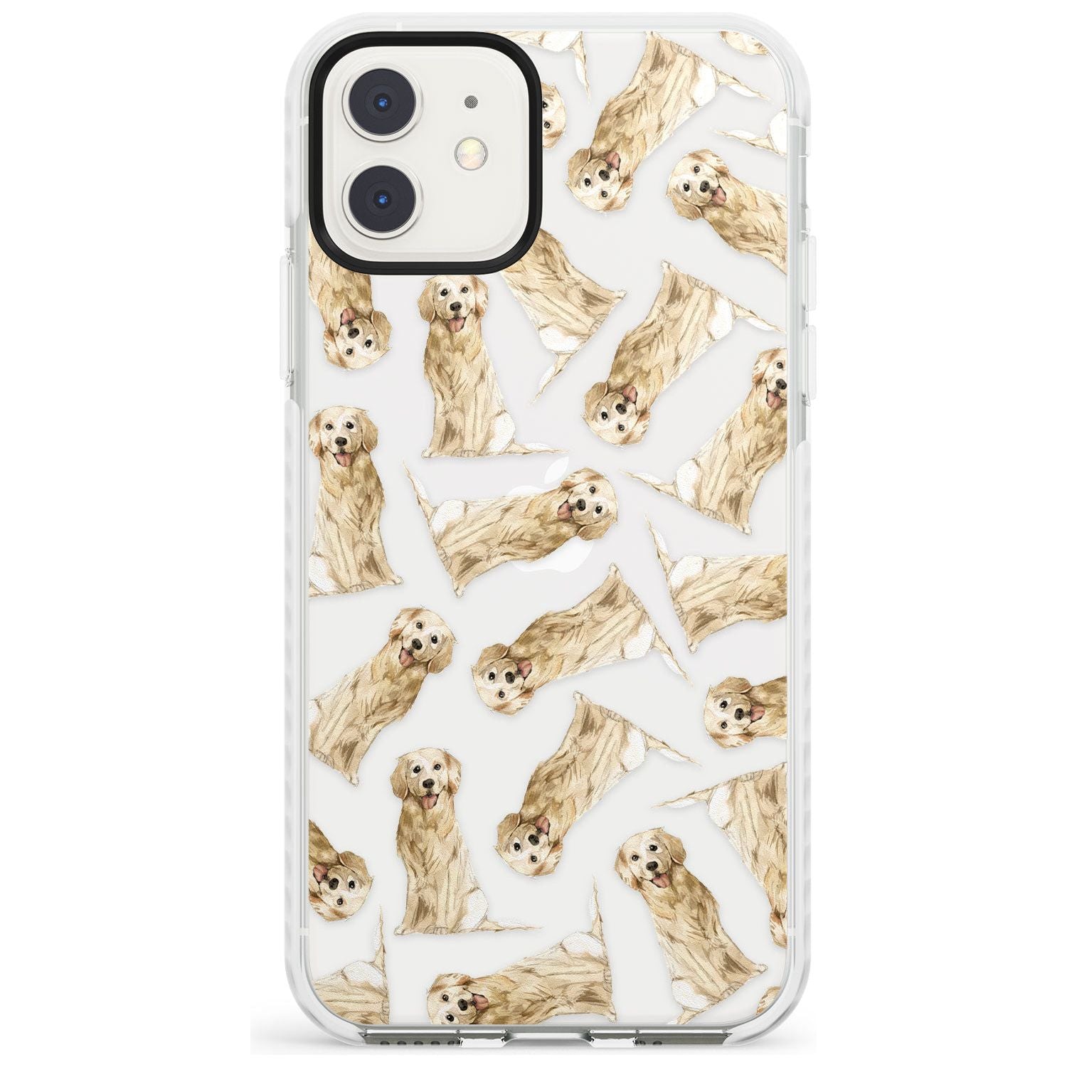 Golden Retriever Watercolour Dog Pattern Impact Phone Case for iPhone 11