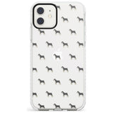 Schnauzer Dog Pattern Clear Impact Phone Case for iPhone 11