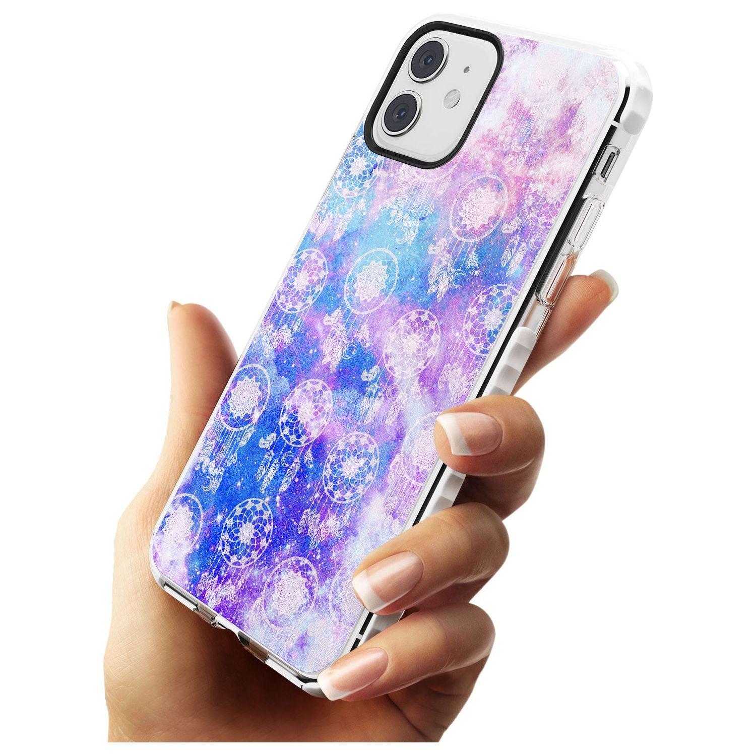 Dreamcatcher Pattern Galaxy Print Tie Dye Impact Phone Case for iPhone 11