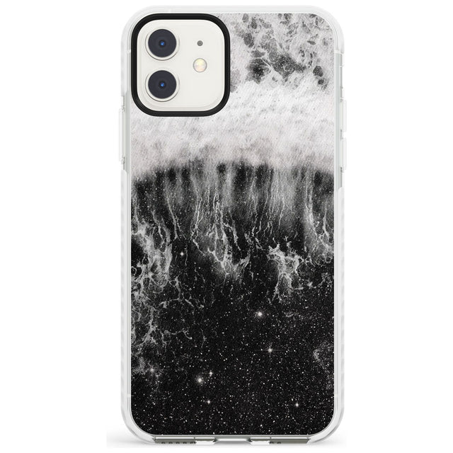 Ocean Wave Galaxy Print Impact Phone Case for iPhone 11