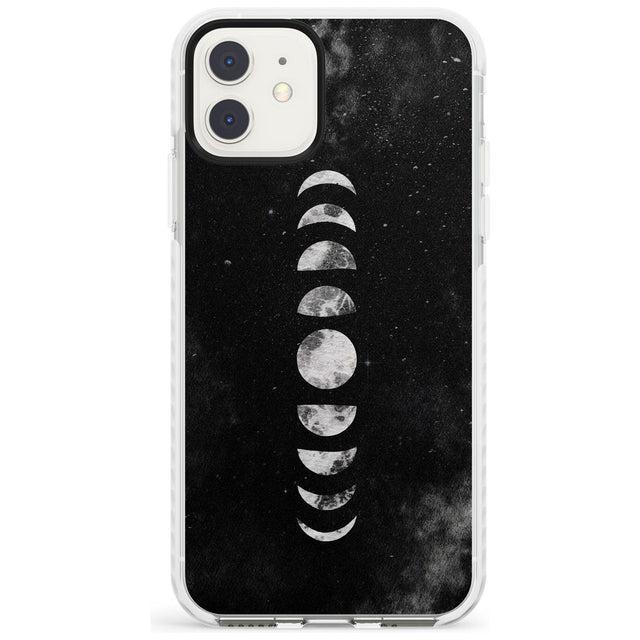 Watercolour Moon Phases Impact Phone Case for iPhone 11
