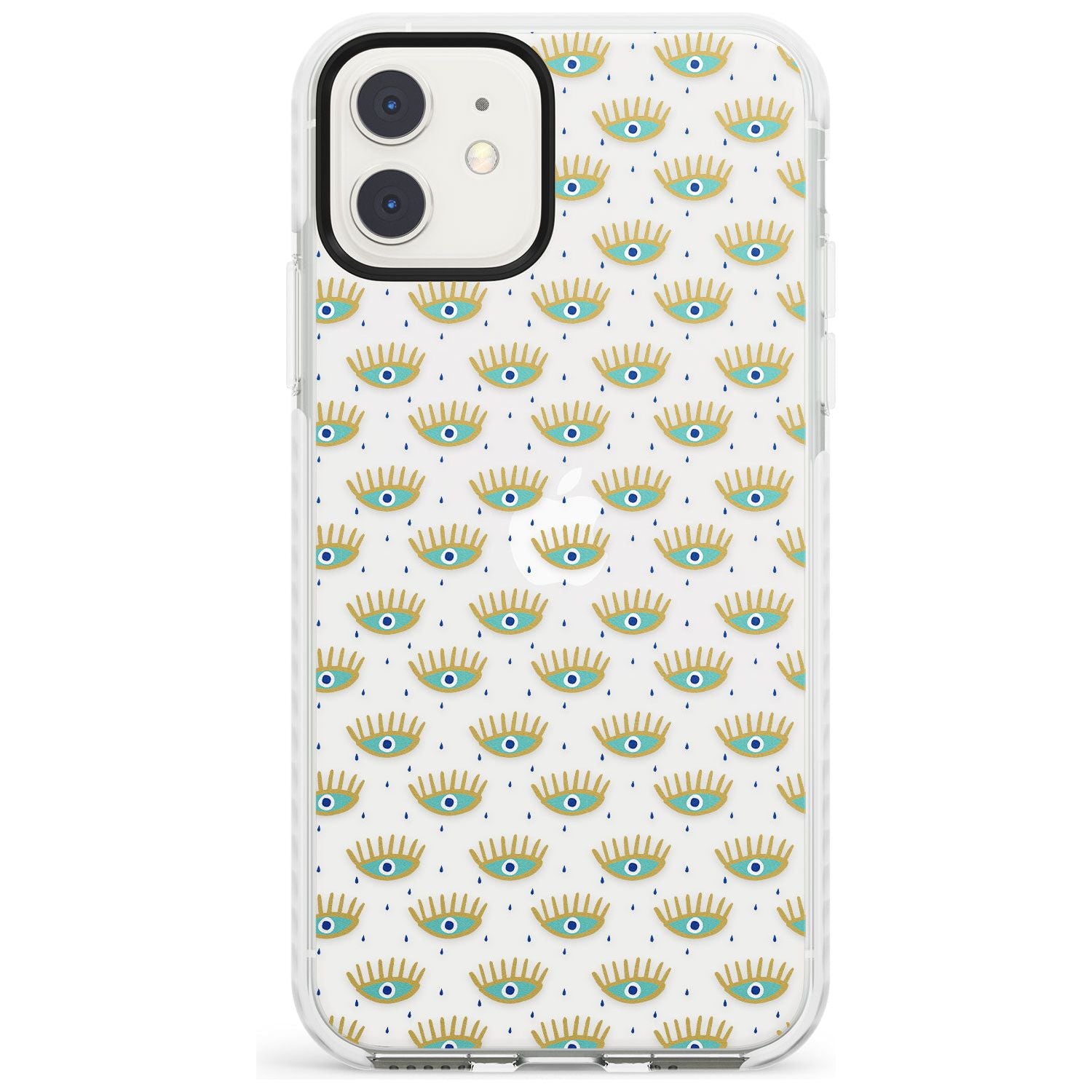 Crying Eyes (Clear) Psychedelic Eyes Pattern Impact Phone Case for iPhone 11