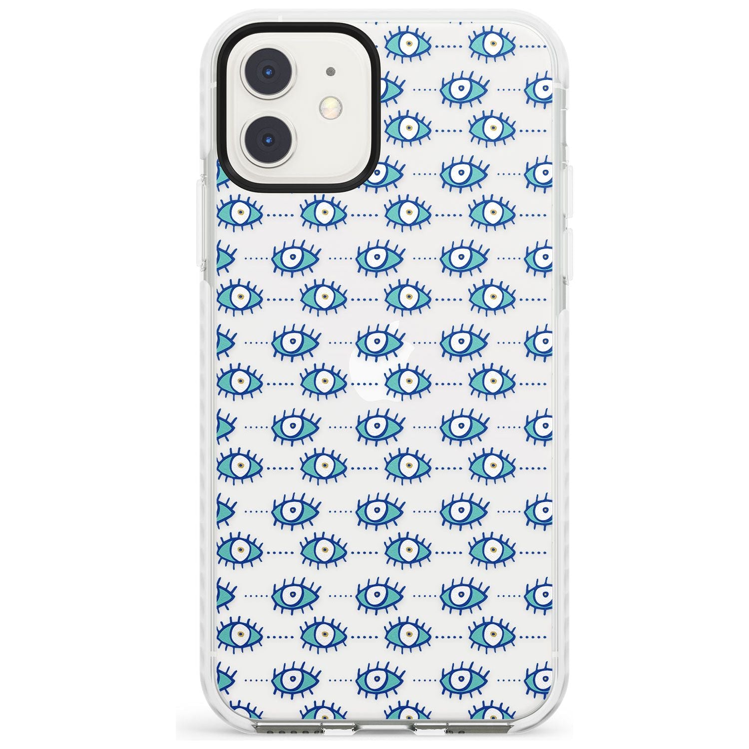Crazy Eyes (Clear) Psychedelic Eyes Pattern Impact Phone Case for iPhone 11