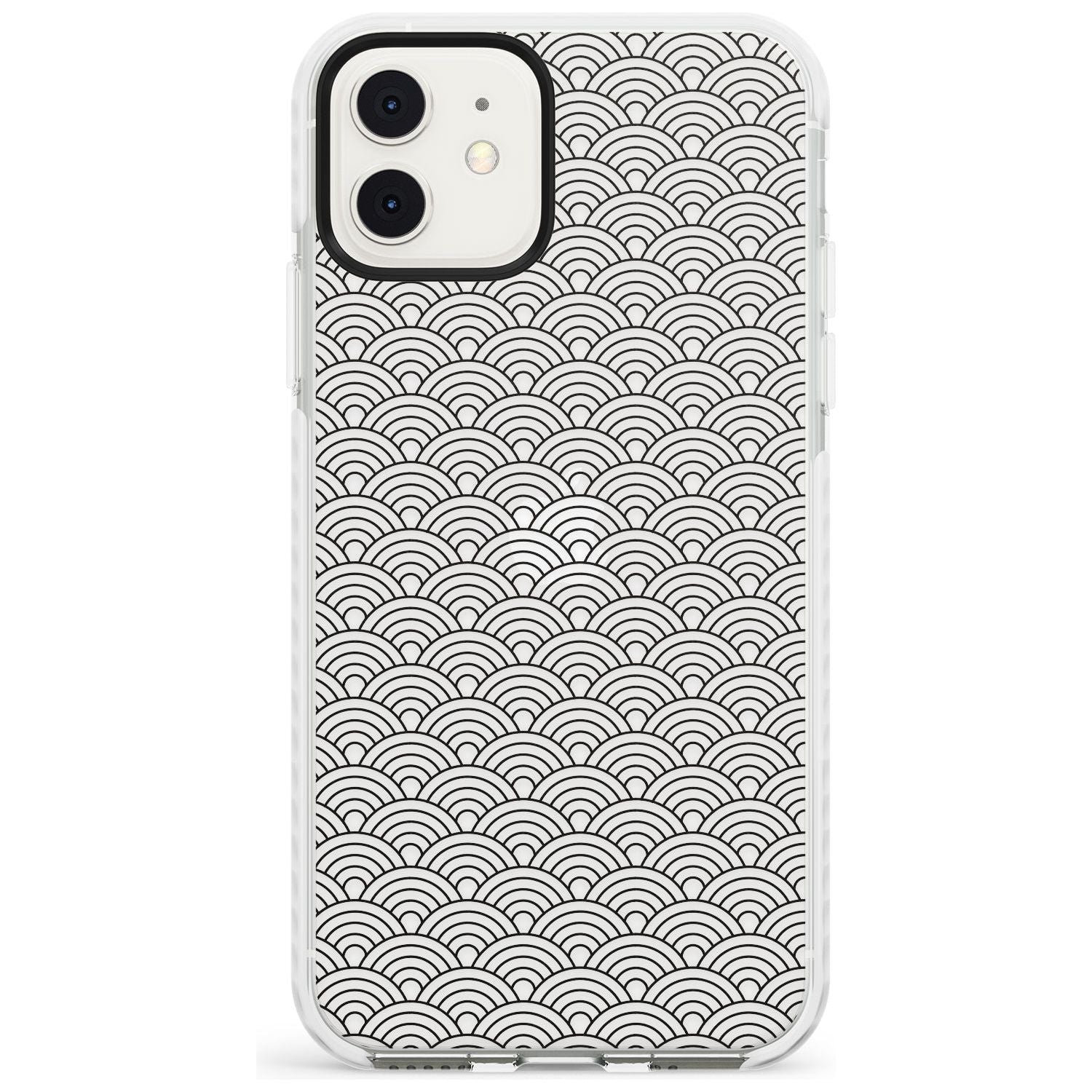 Abstract Lines: Scalloped Pattern Slim TPU Phone Case for iPhone 11