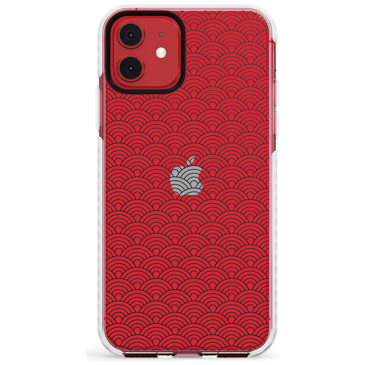 Abstract Lines: Scalloped Pattern Slim TPU Phone Case for iPhone 11