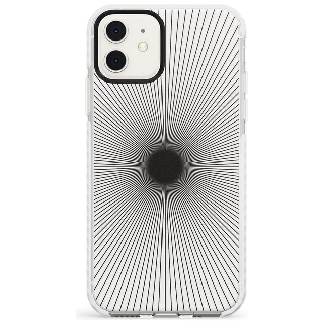 Abstract Lines: Sunburst Slim TPU Phone Case for iPhone 11