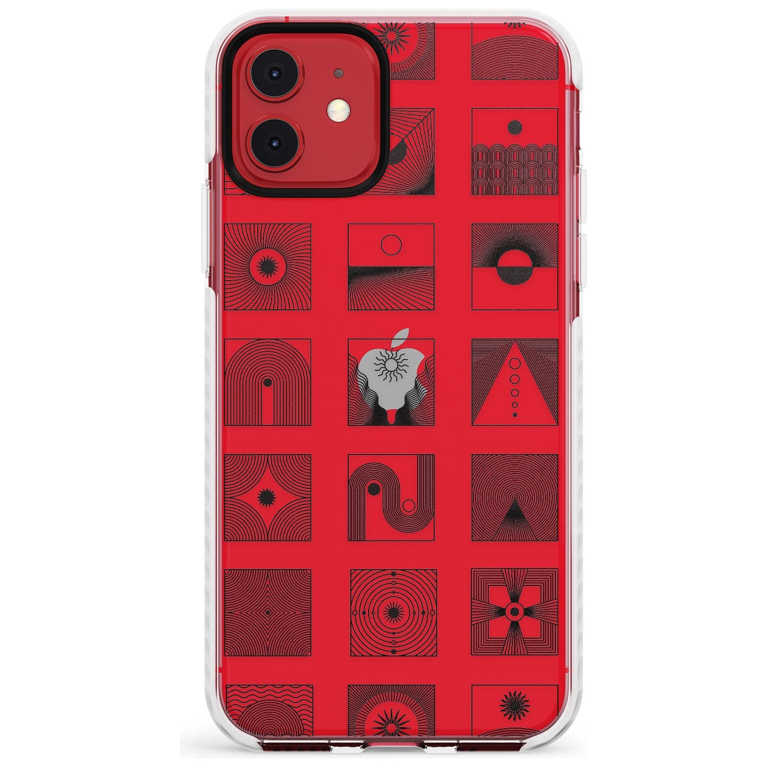 Abstract Lines: Mixed Pattern #1 Slim TPU Phone Case for iPhone 11