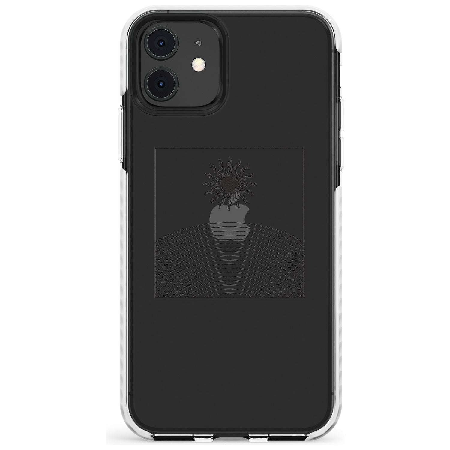 Framed Linework: Rising Sun Slim TPU Phone Case for iPhone 11