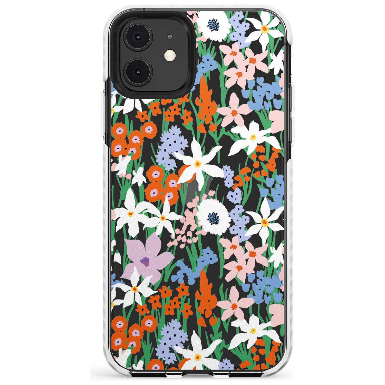 Springtime Meadow: Transparent Slim TPU Phone Case for iPhone 11