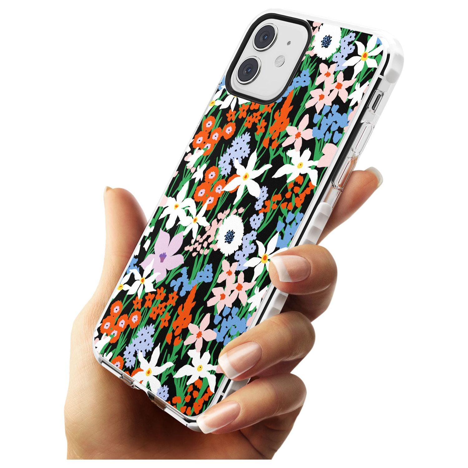 Springtime Meadow: Solid Slim TPU Phone Case for iPhone 11