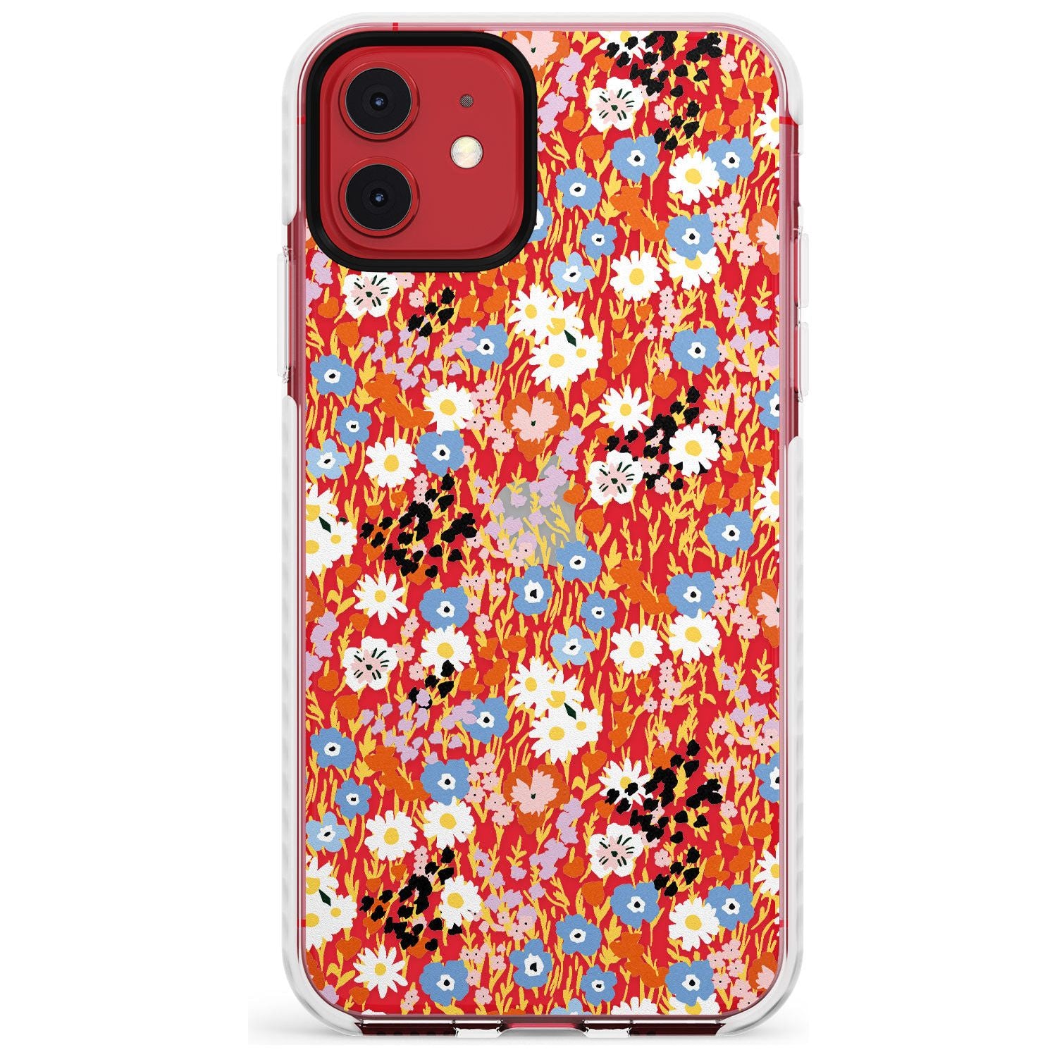 Busy Floral Mix: Transparent Slim TPU Phone Case for iPhone 11
