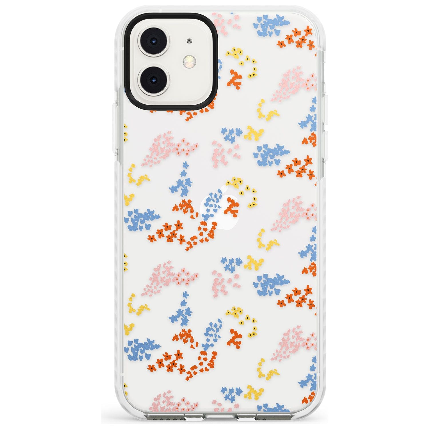 Small Flower Mix: Transparent Slim TPU Phone Case for iPhone 11