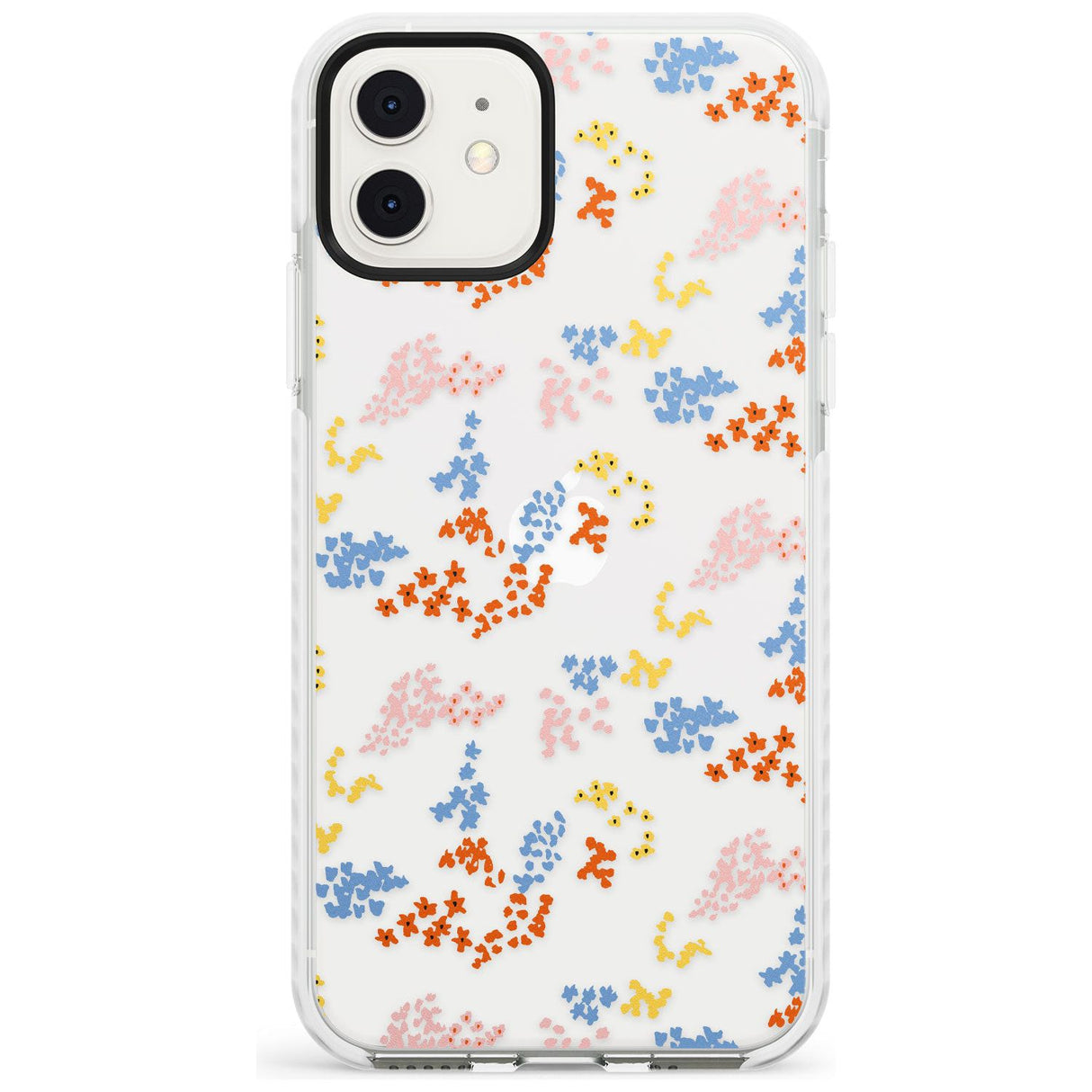 Small Flower Mix: Transparent Slim TPU Phone Case for iPhone 11