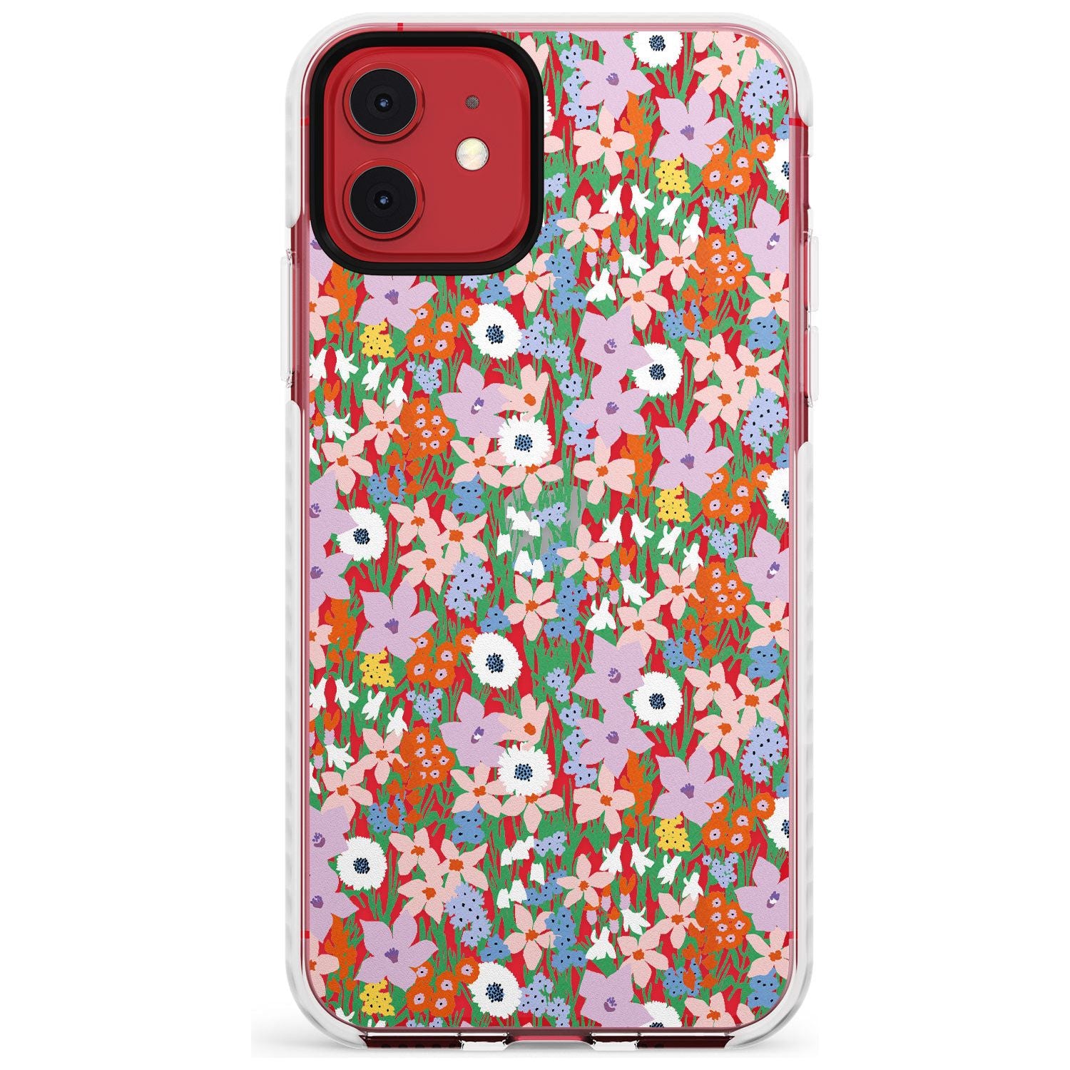 Jazzy Floral Mix: Transparent Slim TPU Phone Case for iPhone 11