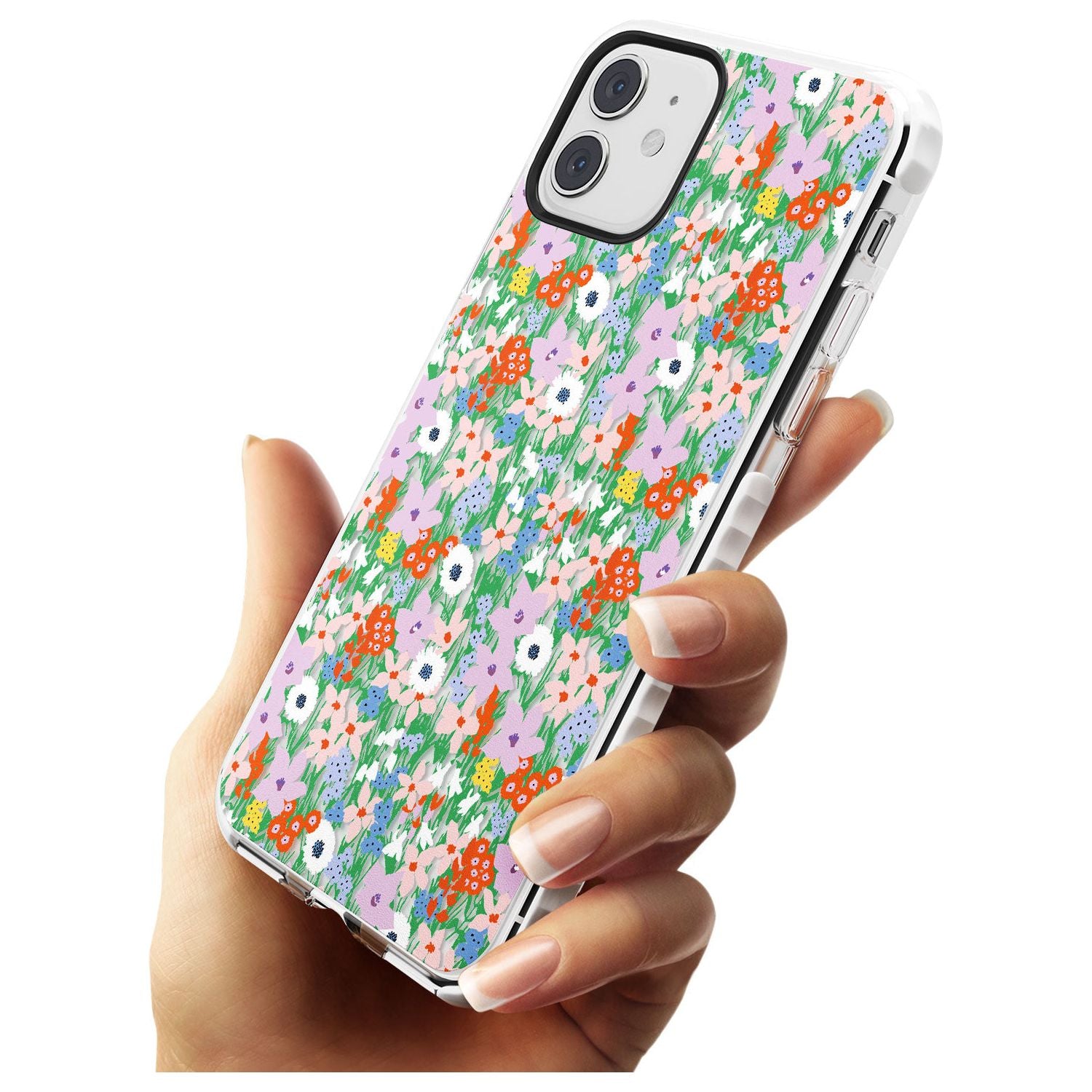 Jazzy Floral Mix: Transparent Slim TPU Phone Case for iPhone 11
