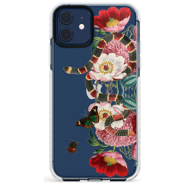 Floral Snake Slim TPU Phone Case for iPhone 11