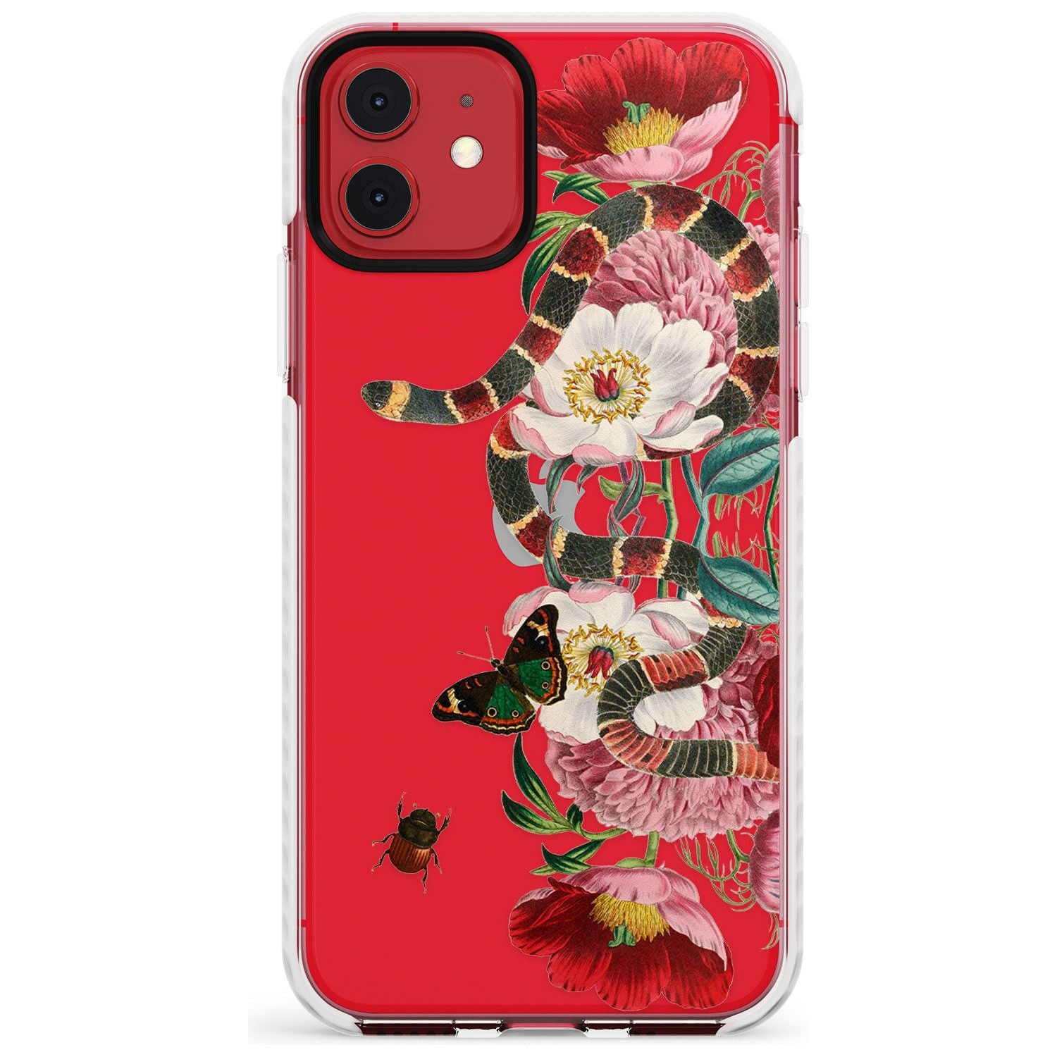 Floral Snake Slim TPU Phone Case for iPhone 11