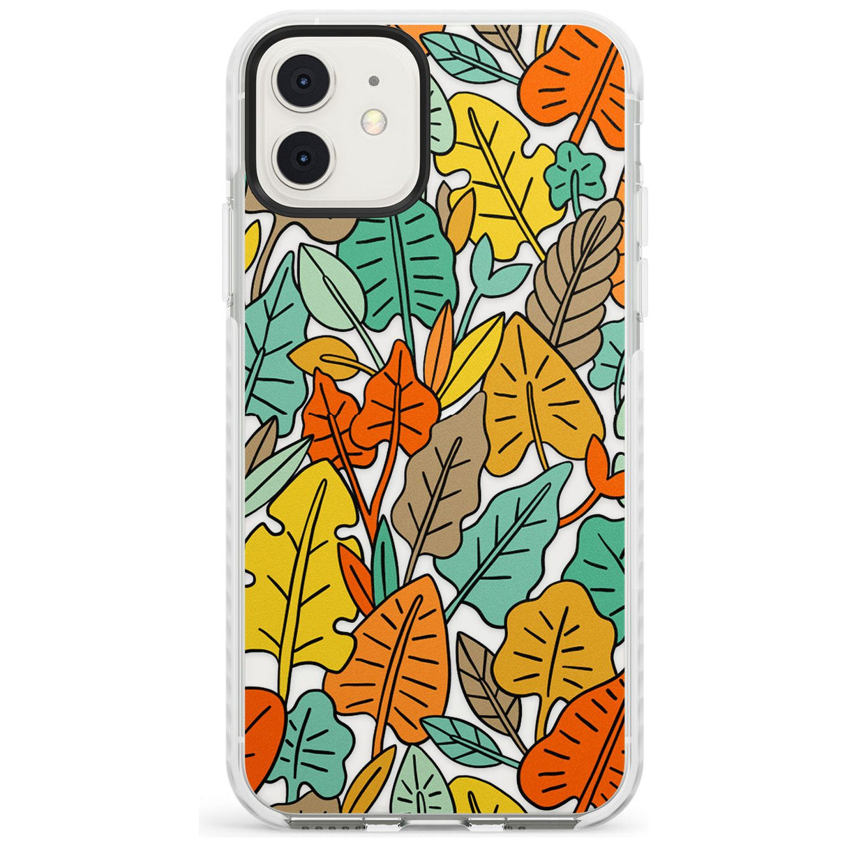 Abstract Leaves Impact Phone Case for iPhone 11, iphone 12