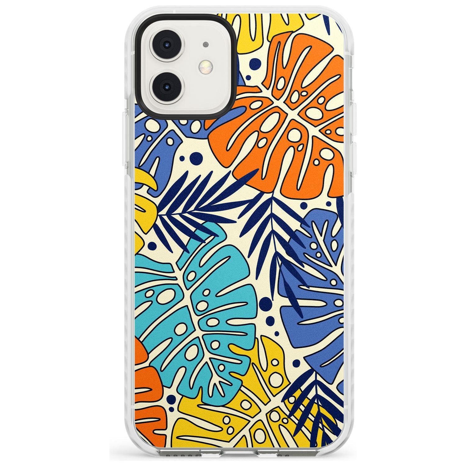 Abstract Leaves Impact Phone Case for iPhone 11, iphone 12