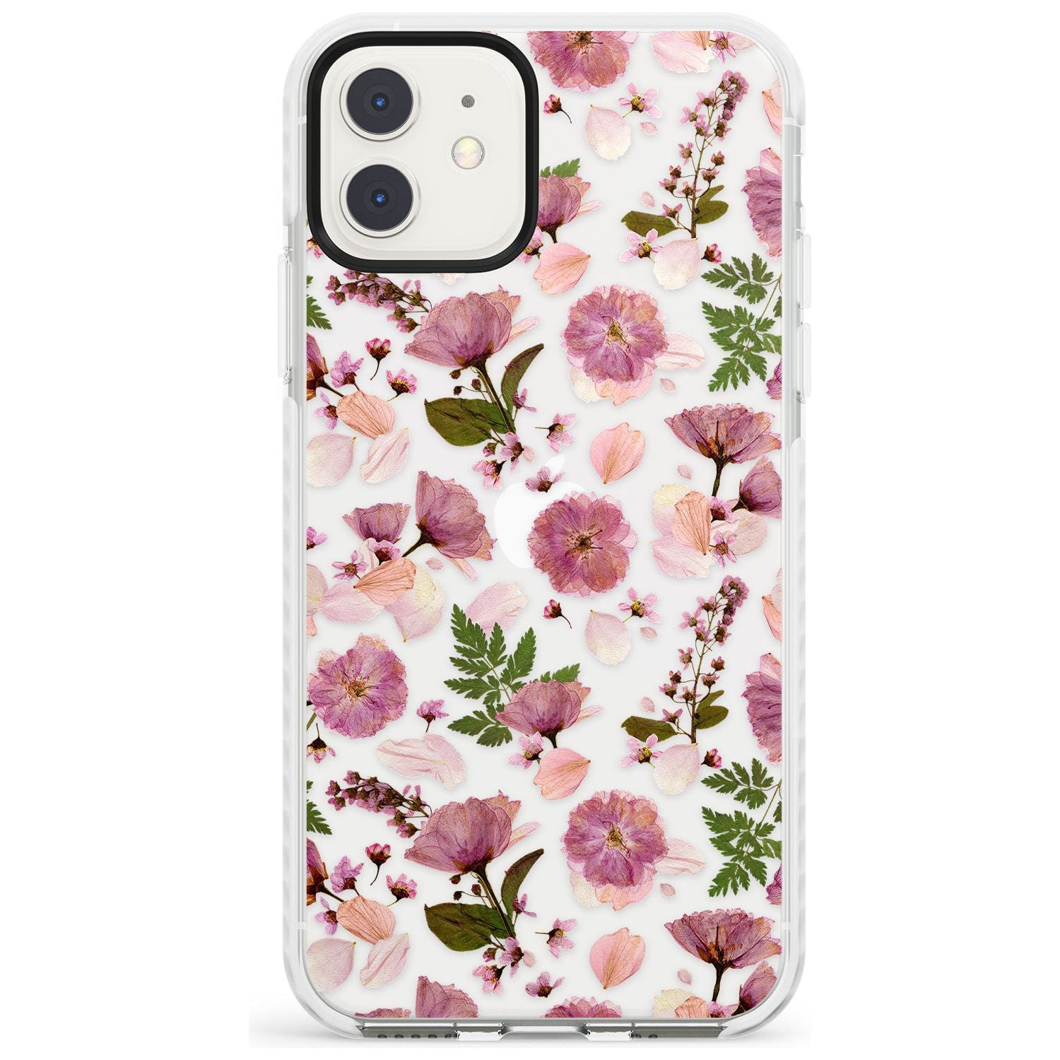 Floral Menagerie Transparent Design Impact Phone Case for iPhone 11