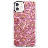 Large Pink Flowers Transparent Design Impact Phone Case for iPhone 11