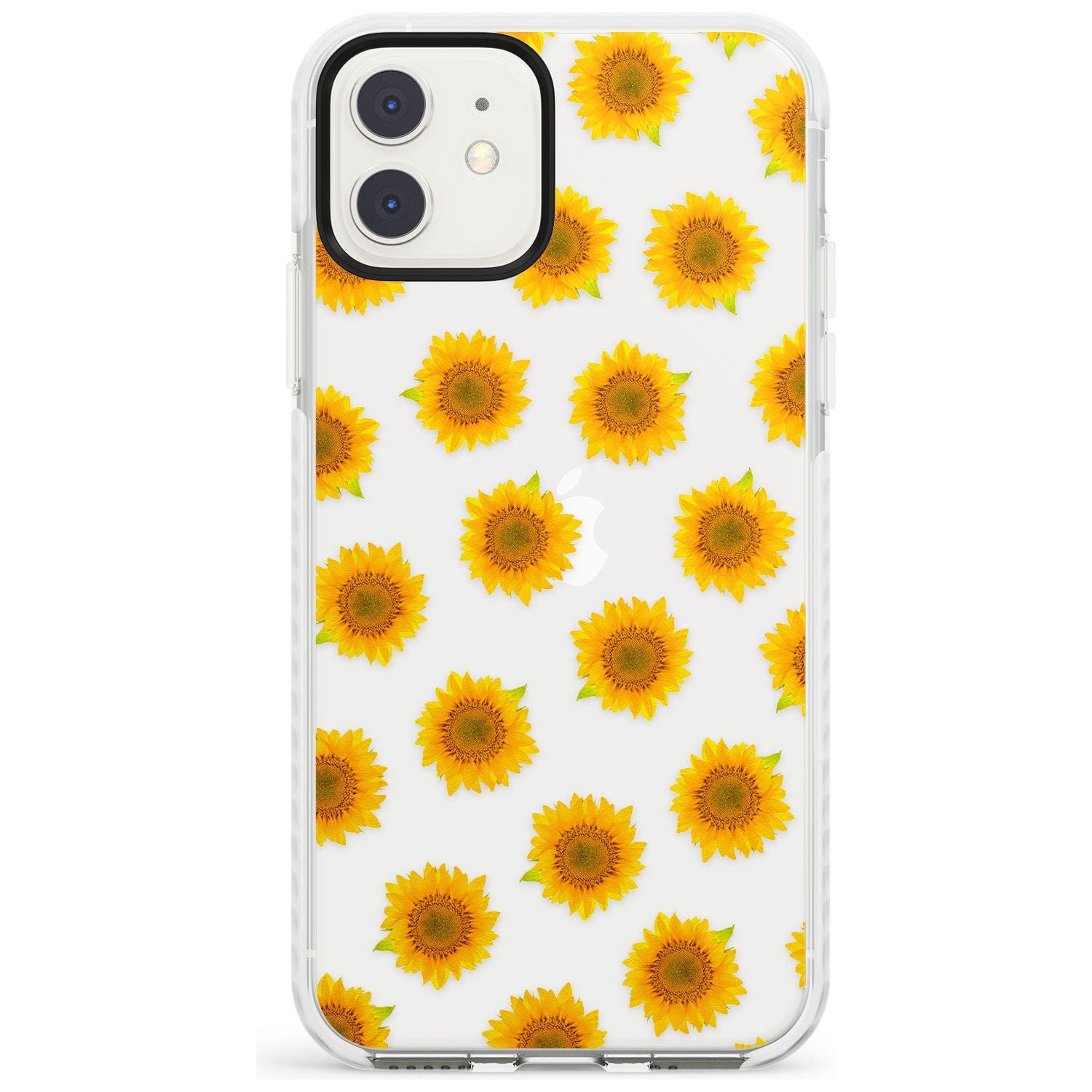 Sunflowers Transparent Pattern Impact Phone Case for iPhone 11