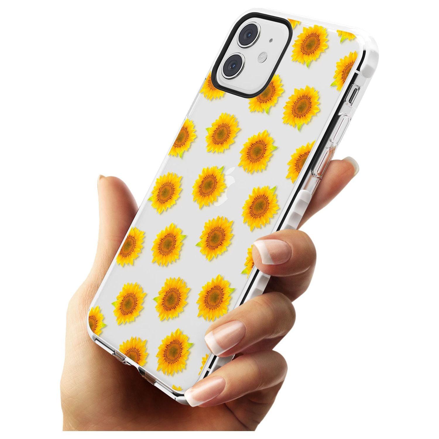 Sunflowers Transparent Pattern Impact Phone Case for iPhone 11